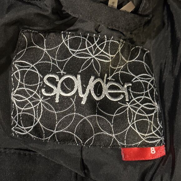 Spyder Bombshell Ski Pants Women's Size 8 Black Winter Sample Snowboard Pants - Picture 15 of 16